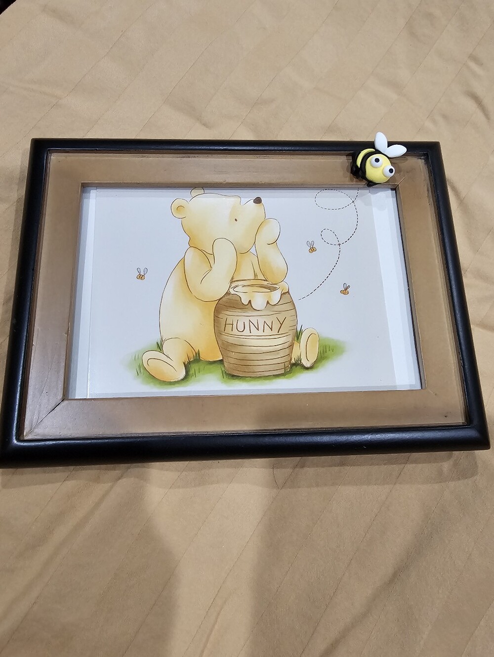 Winnie the Pooh 'Hunny' Framed Art with Bee Accent